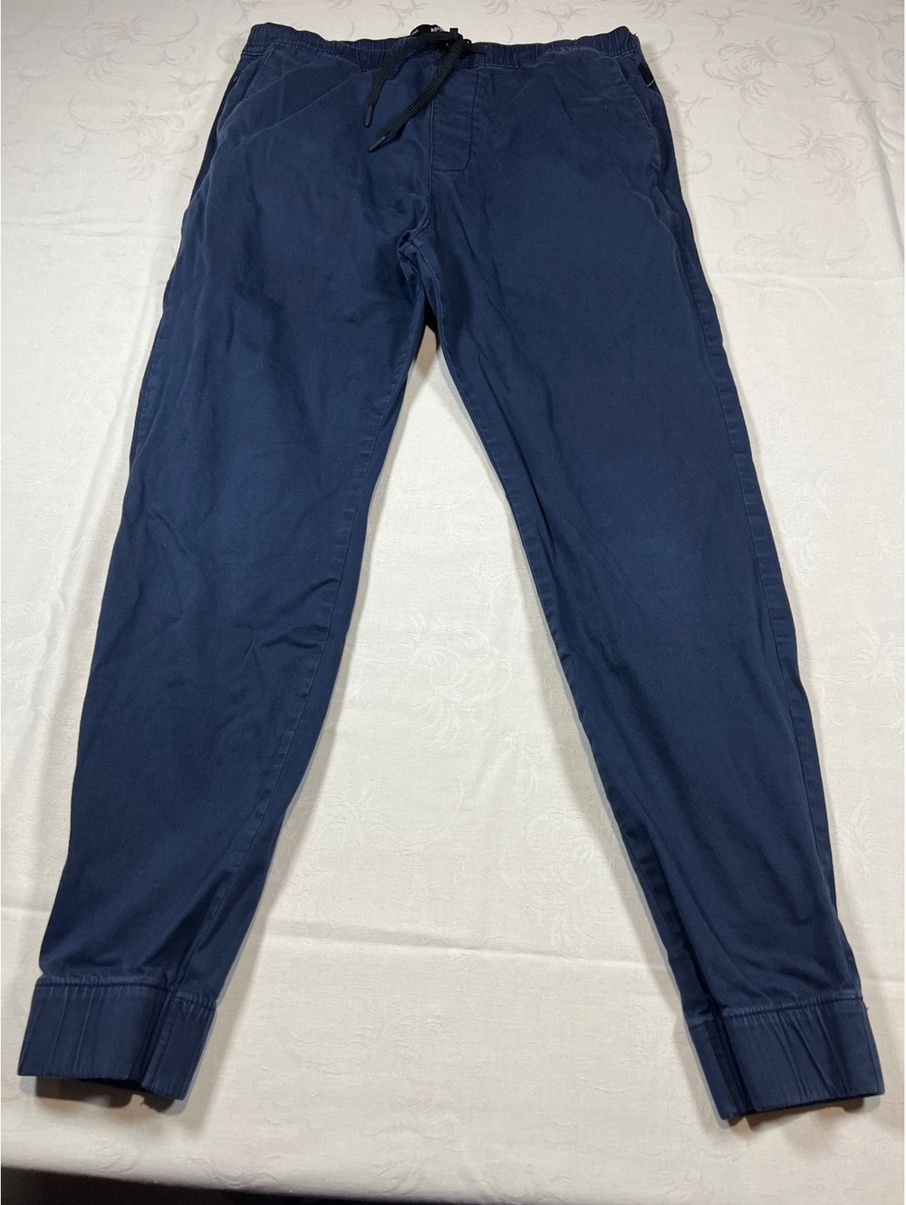 Hollister Joggers Navy Blue Stretch Size Large